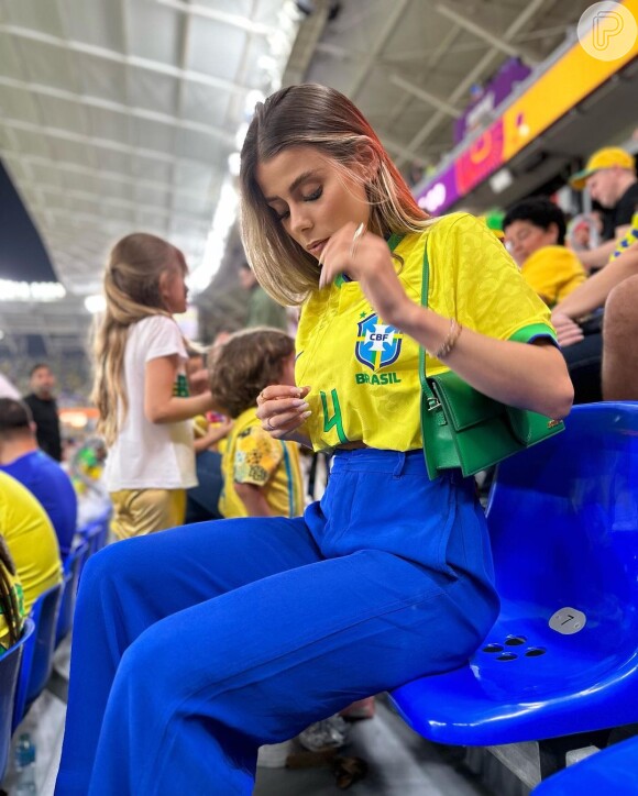 A joia usada por Carol Cabrino, mulher de Marquinhos, na Copa do Mundo tem significado especial