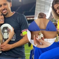 Carol Cabrino, mulher de Marquinhos, usa amuleto da sorte em jogos do Brasil na Copa. Descubra!