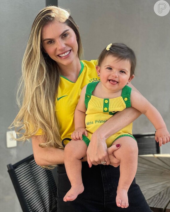 Bárbara Evans é mãe de Ayla, de 8 meses