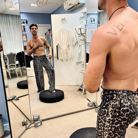Igor Rickli também é fã do animal print para suas roupas