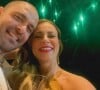 Selfie de Paolla Oliveira e Diogo Nogueira na virada do ano; atriz acompanhou o namorado em um show em Aracaju