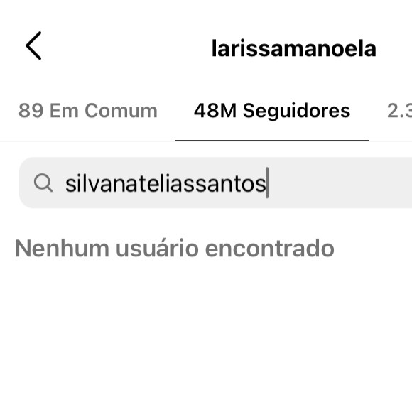 Unfollow de Silvana em Larissa Manoela aconteceu durante viagem da filha