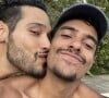 Atores da novela 'Cara e Coragem', Bruno Fagundes e Igor Fernandez assumem namoro