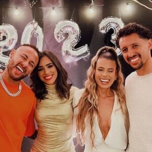 Bruna Biancardi e Neymar juntos no réveillon