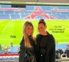 Julia Cardones foi ao estádio do PSG na companhia de uma amiga em comum com Neymar