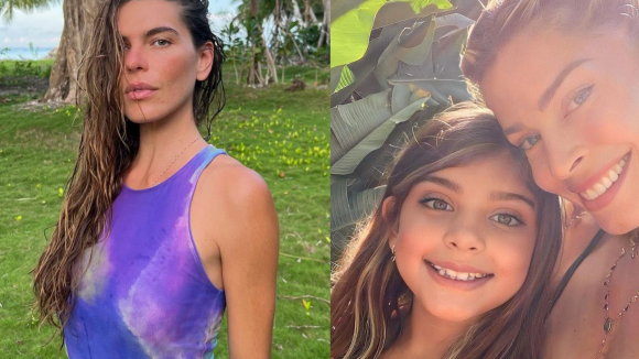 Filha de Grazi Massafera e Cauã Reymond surge abraçada com Mariana Goldfarb e foto emociona web: 'Que incrível'