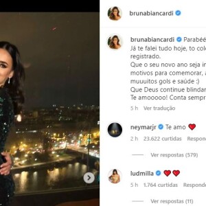 Bruna Biancardi se declarou para Neymar e recebeu um 'te amo' do jogador