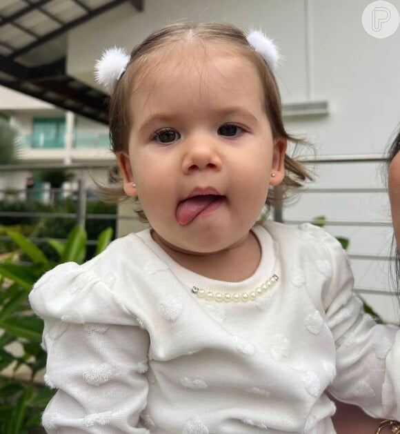 Maria Alice, filha mais velha de Virgínia Fonseca e Zé Felipe, tem 1 ano e 8 meses