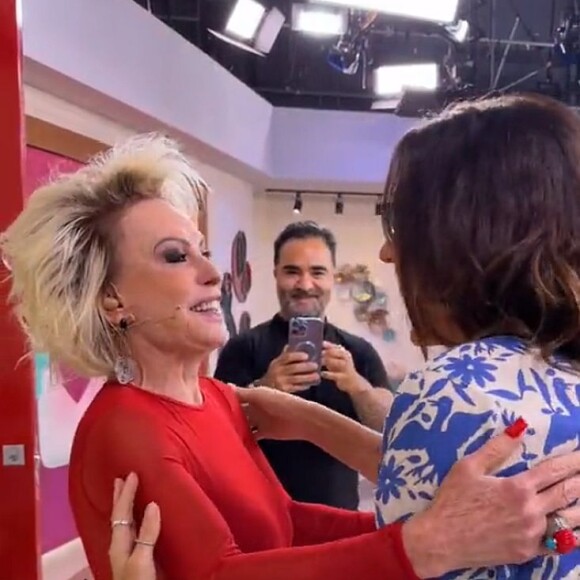 Fabio Arruda, namorado de Ana Maria Braga, registrou os bastidores do 'Mais Você'