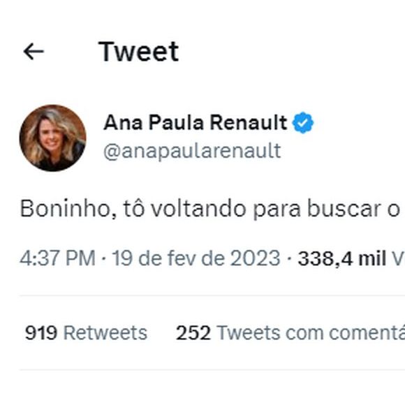 Para Ana Paula Renault, Larissa deve ser expulsa do 'BBB 23'