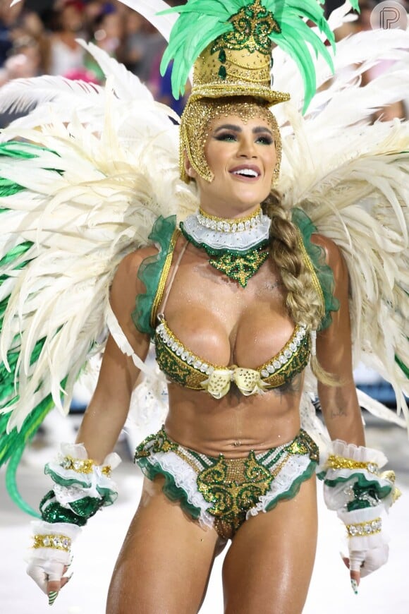 Musa da Mocidade, Natasha Horana foi destaque no Carnaval do Rio
