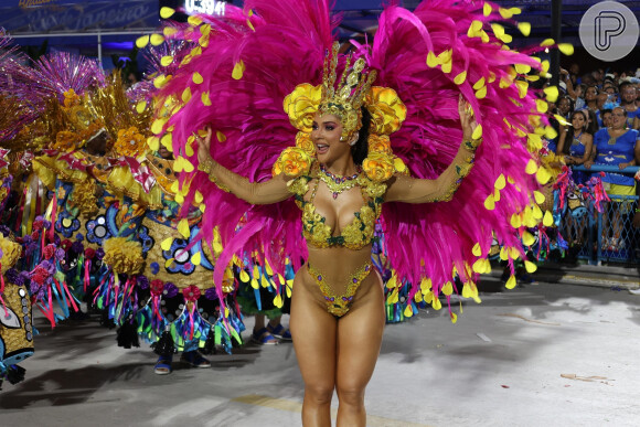 Musa da Grande Rio, Mileide Mihaile usou fantasia exuberante para o Carnaval 2023
