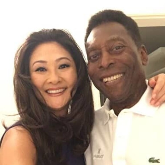 Pelé e Márcia Aoki se casaram em 2016