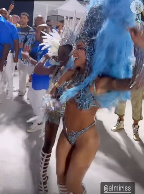 Anitta gravou seu novo clipe no desfile das campeãs do Carnaval carioca