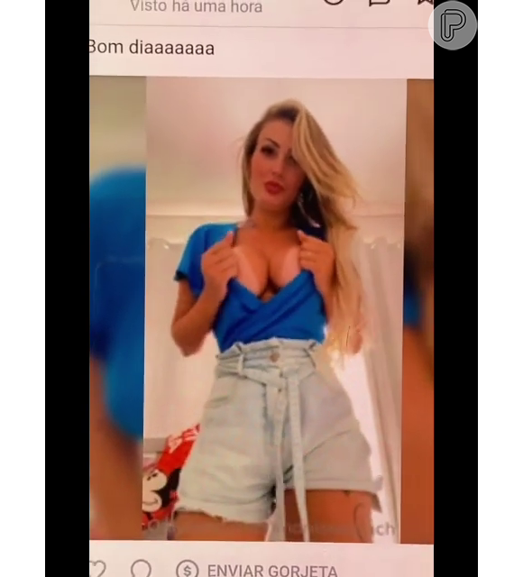 Andressa Urach teve um vídeo íntimo do OnlyFans exposto pelo ex-marido