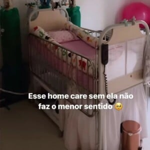 Letícia Cazarré lamentou a ausência da filha em casa