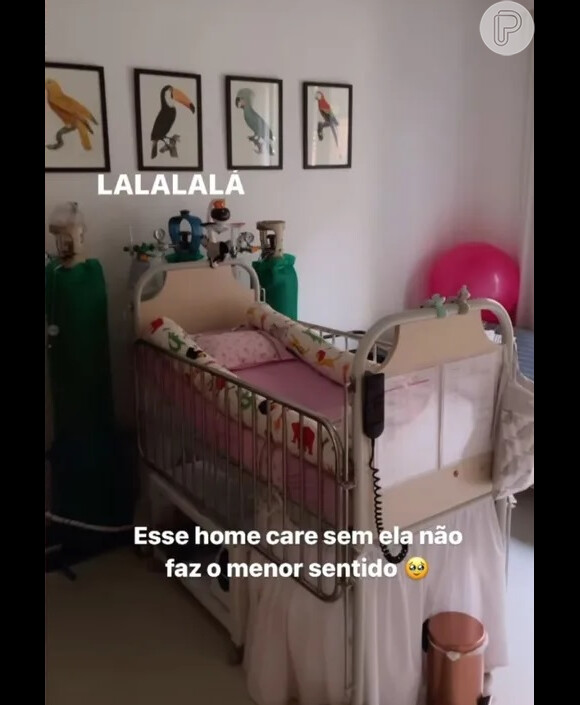 Letícia Cazarré lamentou a ausência da filha em casa
