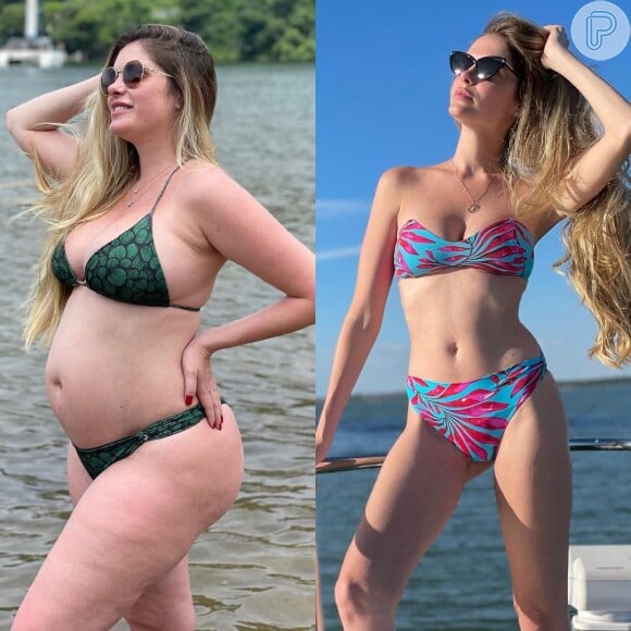  Emagrecimento de Bárbara Evans: modelo publicou foto do seu antes e depois