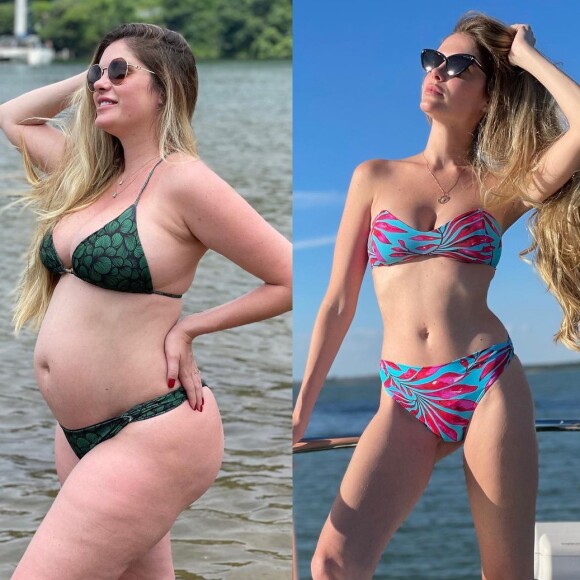  Emagrecimento de Bárbara Evans: modelo publicou foto do seu antes e depois