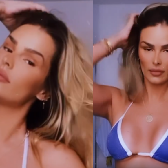 Yasmin Brunet voltou a causar frisson entre os fãs na tarde desta segunda-feira (10)