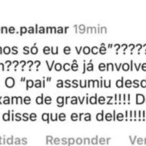 ''Somos só eu e você'? Você já envolveu a família toda! O 'pai' assumiu desde o resultado da gravidez! Desde que você disse que era dele', disse avó de Vitão