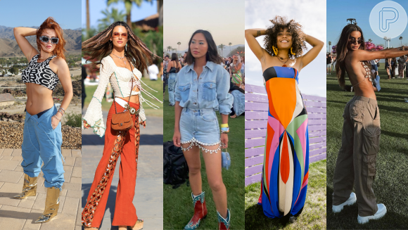 Coachella 2023: do all jeans à calça cargo, essas são as trends de moda das famosas que você vai querer usar