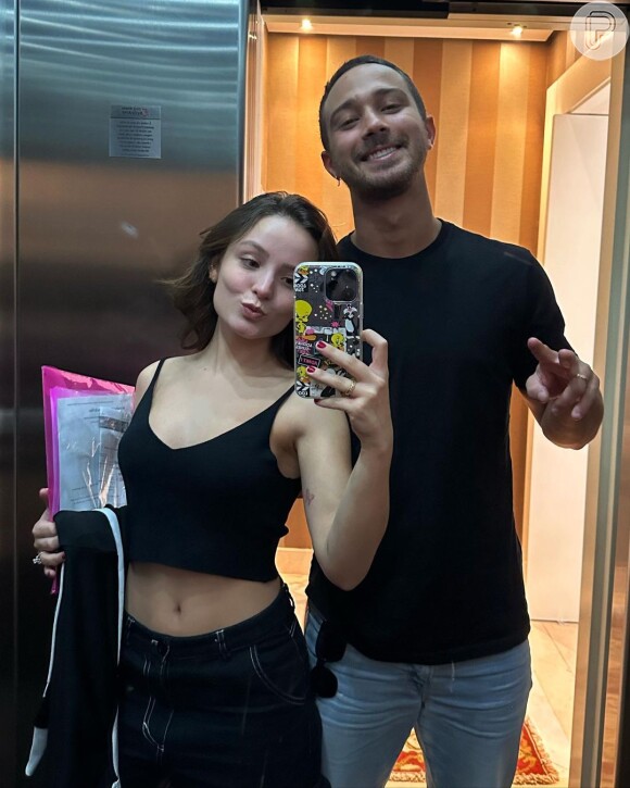 Larissa Manoela e André Luiz Frambach se conheceram nos bastidores de um filme