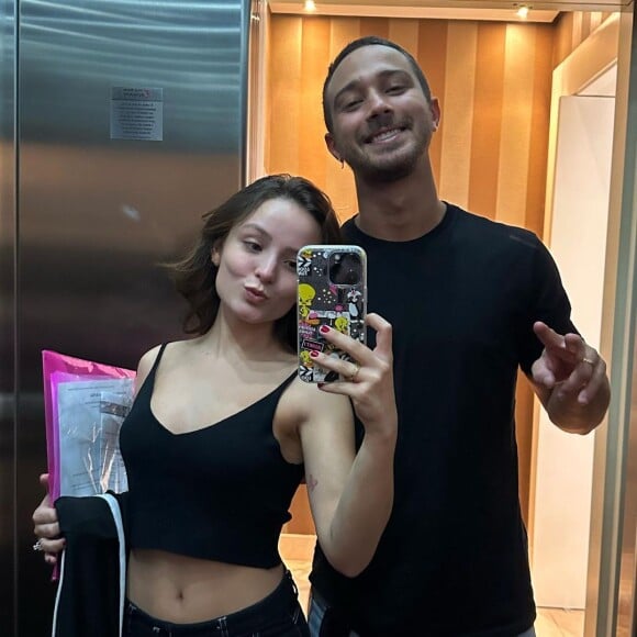 Larissa Manoela e André Luiz Frambach se conheceram nos bastidores de um filme