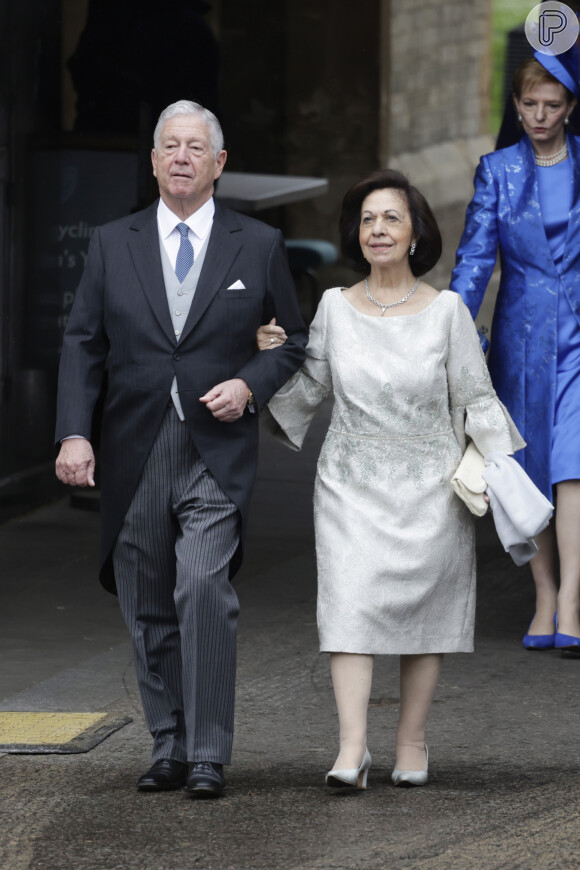 Na coroação de Rei Charles III, a princesa Catherine apostou em look discreto, ao lado do príncipe Alexander, ambos da Sérvia