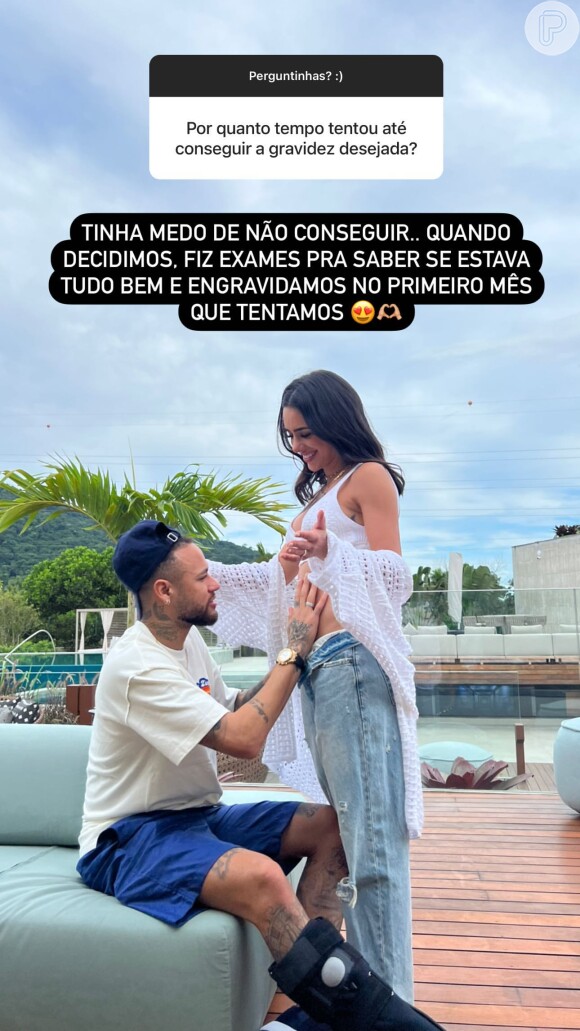 Bruna Biancardi e Neymar planejaram a gravidez