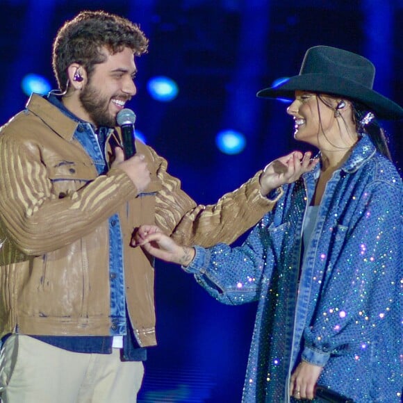 Ana Castela recebeu Gustavo Mioto na gravação de seu DVD