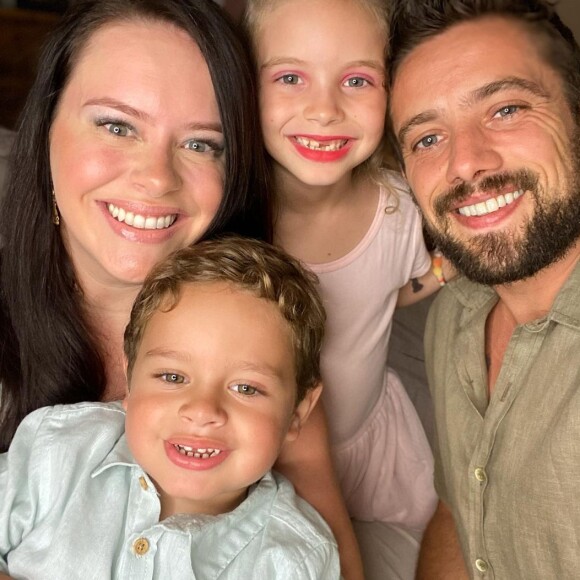 Mari Bridi e Rafael Cardoso tiveram dois filhos no casamento: Aurora e Valentim