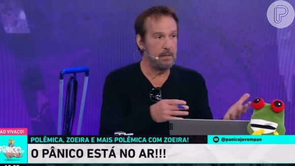 Emílio Surita retornou ao 'Pânico na TV' em 17 de maio de 2023 após internação atribuída a um câncer no intestino