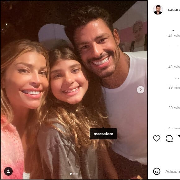 Fãs pediram pela volta de Cauã Reymond e Grazi Massafera nos comentários das fotos do ator