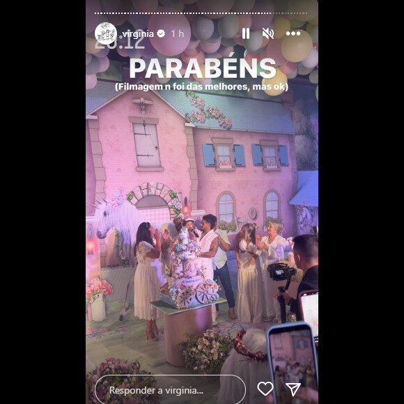Virgínia Fonseca mostrou detalhes da festa da filha nas redes sociais
