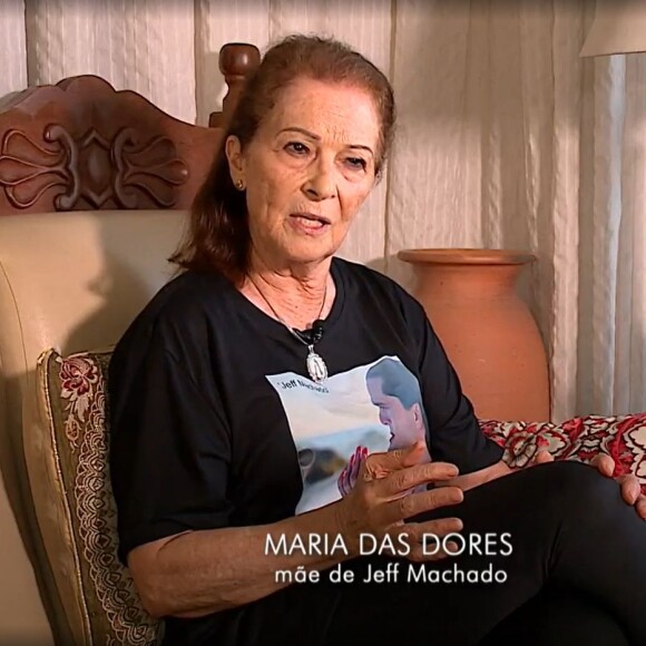 Muito abalada, a mãe de Jeff Machado afirmou querer ver Bruno de Souza Rodrigues preso