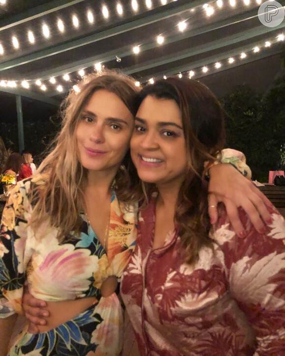 Com câncer, Preta Gil destacou a amizade com Carolina Dieckmann: 'não mede esforços para me ver feliz e bem'