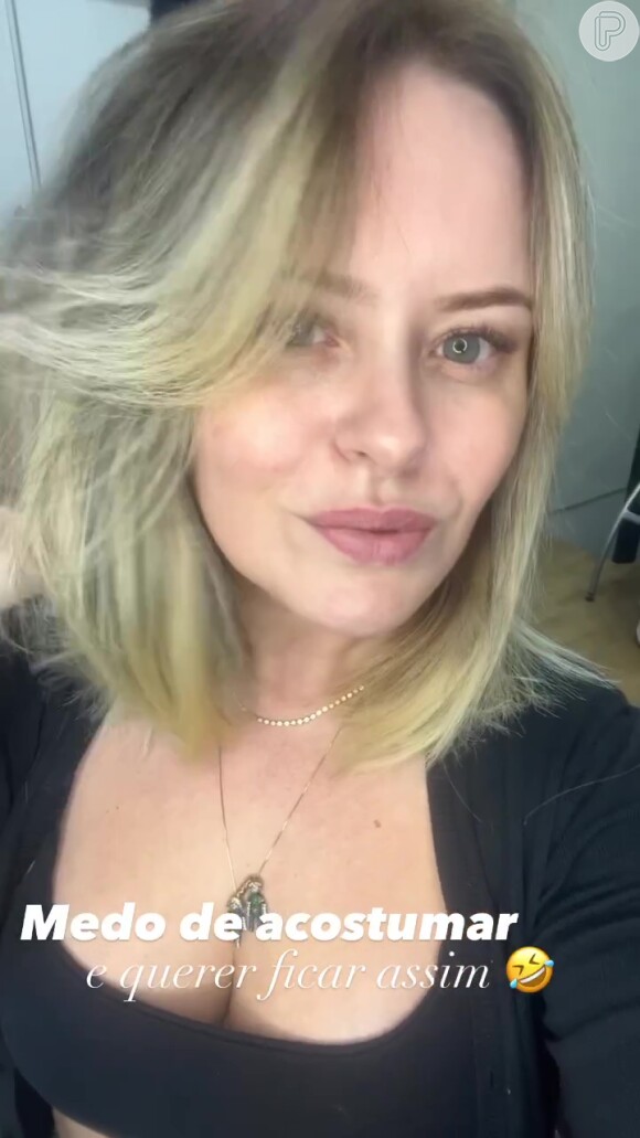 Novo visual de Mari Bridi: a beldade parece ter gostado bastante do resultado! Ela colocou uma foto com o cabelo curtinho como perfil do Instagram