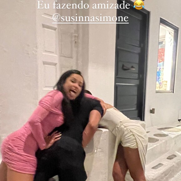 Anitta, Juliette e Simone Susinna na Grécia