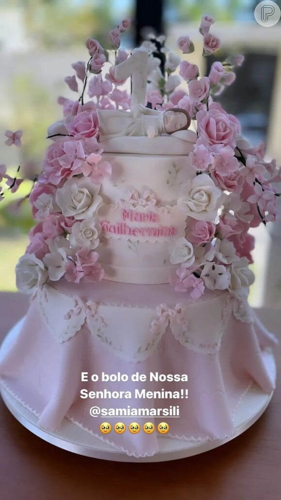 Leticia Cazarré compartilhou nos stories um pouquinho da decoração da festa de Maria Guilhermina.