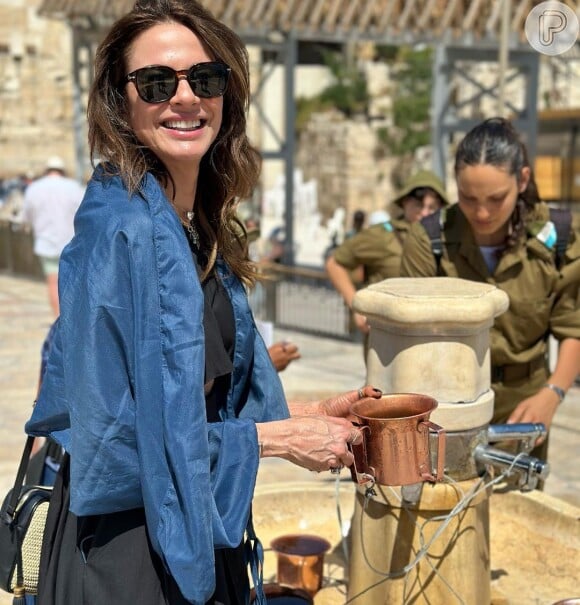 Neste domingo (25), Luciana Gimenez compartilhou cliques em Israel