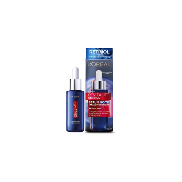 Sérum Facial Antirrugas Revitalift Retinol Noturno, L'Oréal Paris 