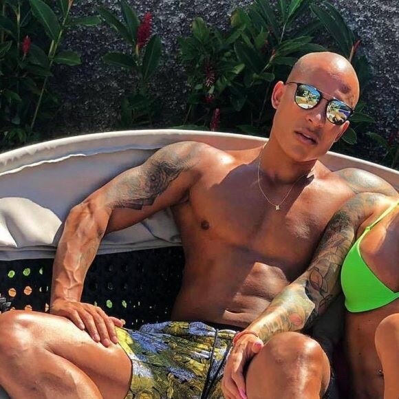 Kamilla Simioni e seu ex-marido.