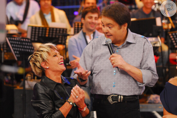 Na Globo, uma das maiores amigas de Fausto Silva é Ana Maria Braga.