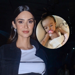 Thaila Ayala mostrou fotos da filha logo após a cirurgia que a menina fez no coração