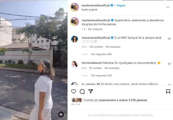 Mara Maravilha publica mensagem em post de Marlene Mattos após sair entrevista com a Xuxa.