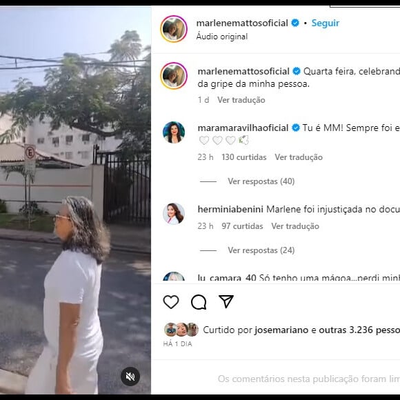 Mara Maravilha publica mensagem em post de Marlene Mattos após sair entrevista com a Xuxa.