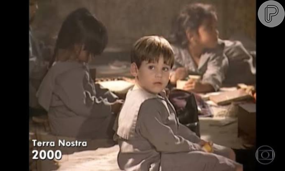 Nicolas Prattes participou de 'Terra Nostra' com 2 anos