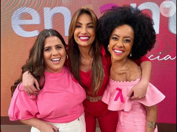 Tati Machado com Patrícia Poeta e Valéria Almeida são as caras do atual 'Encontro' da Globo.