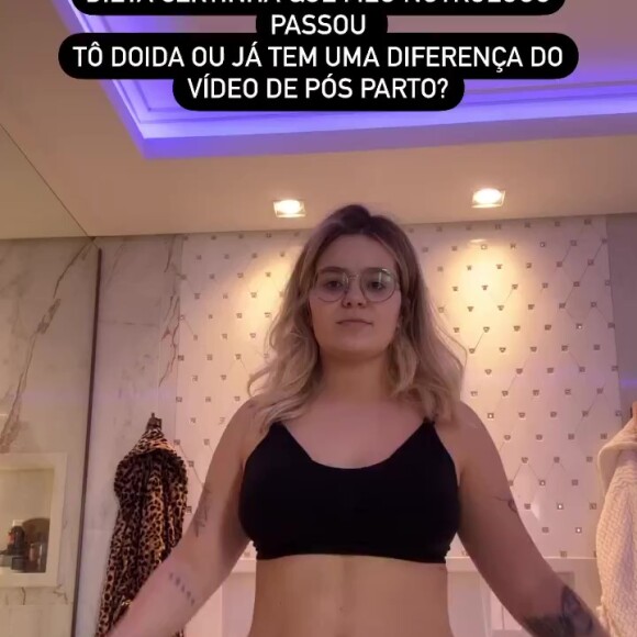 Viih Tube dividiu com os fãs, na tarde deste sábado (29), um vídeo onde exibe o corpo quase quatro meses depois de dar à luz